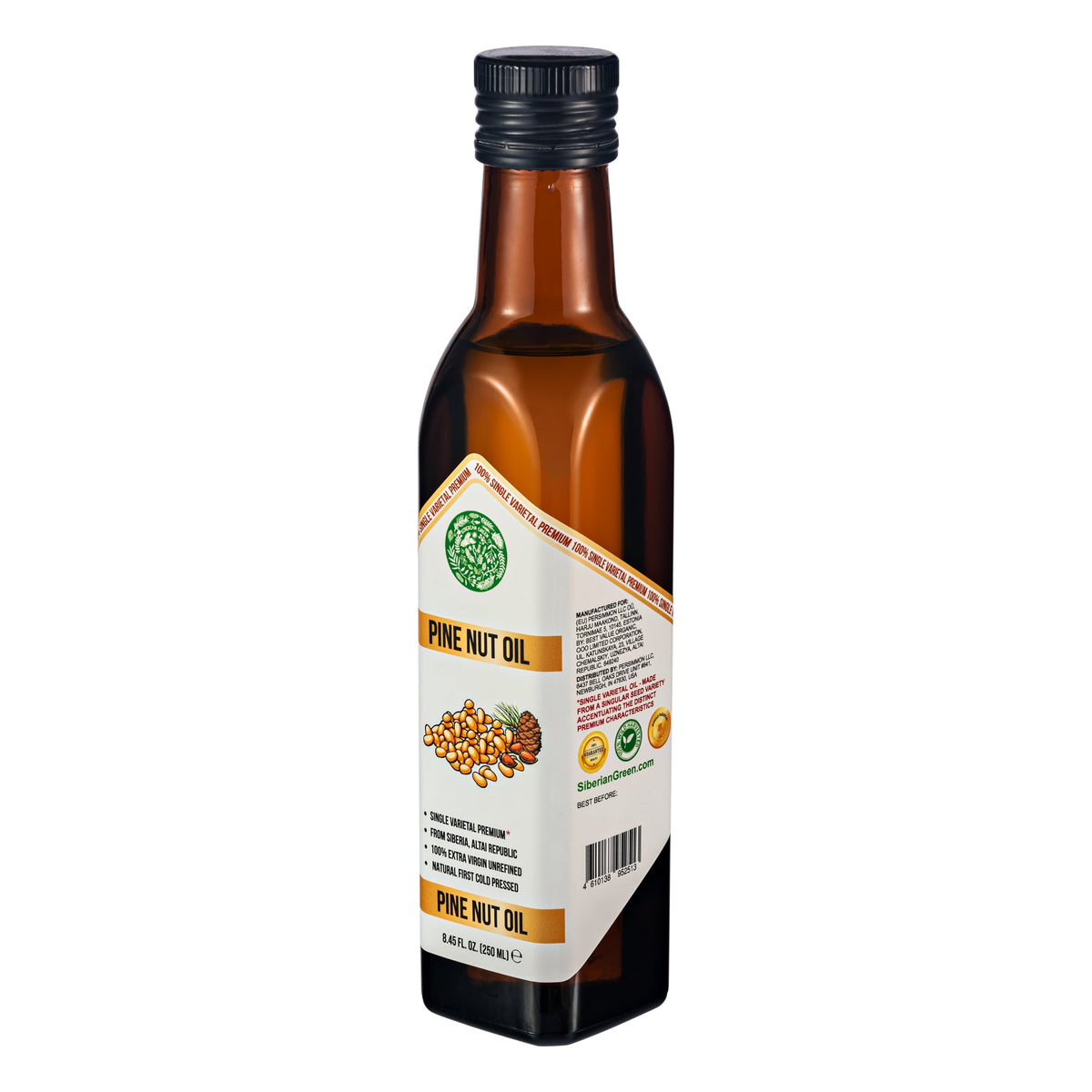 Siberian Green Products Huile de noix de pin biologique - 250ml