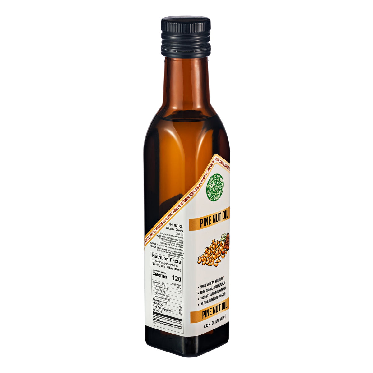 Siberian Green Products Organic Pine Nut Oil - 250ml avantages