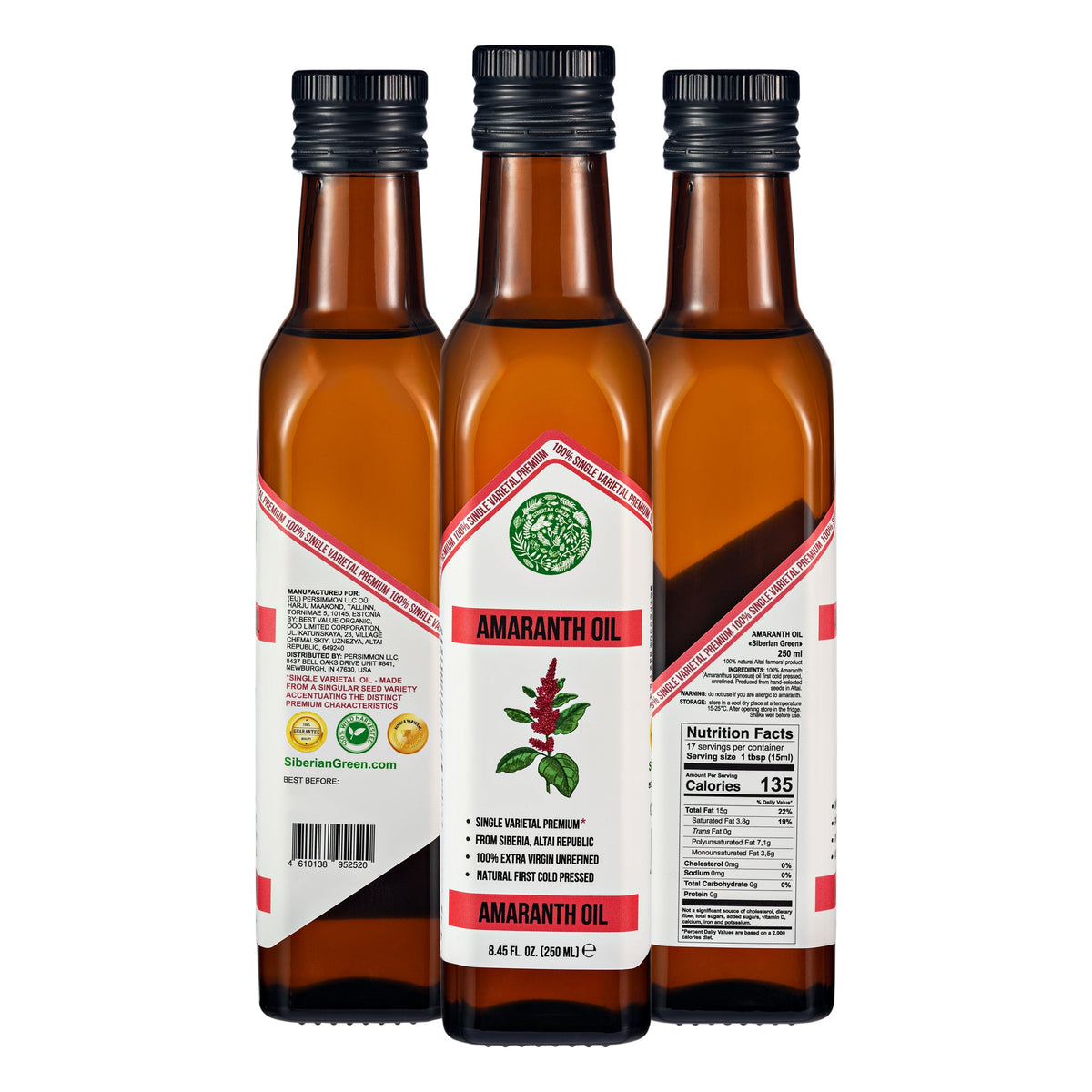 Huile d'amarante verte de Sibérie - 250ml 
