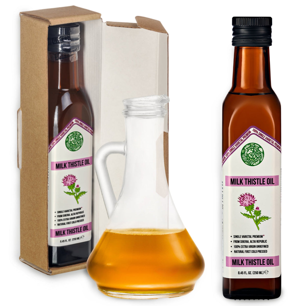 Huile de Chardon Marie pressée à froid 250ml 