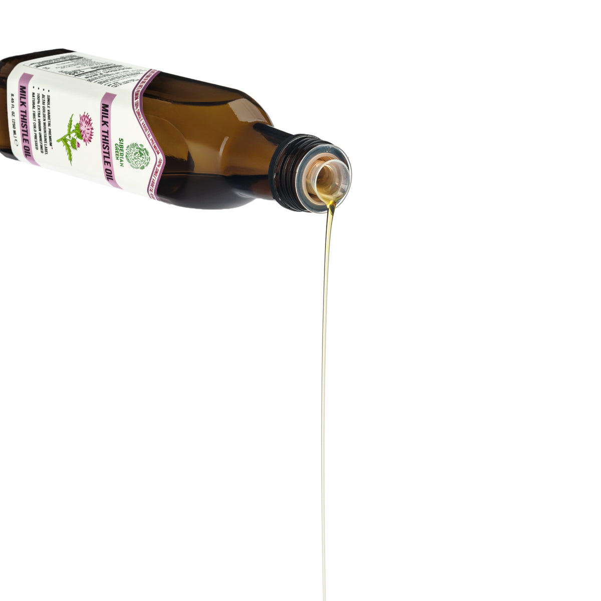 Huile de Chardon Vert de Sibérie - 250ml Extra Vierge pressée à froid