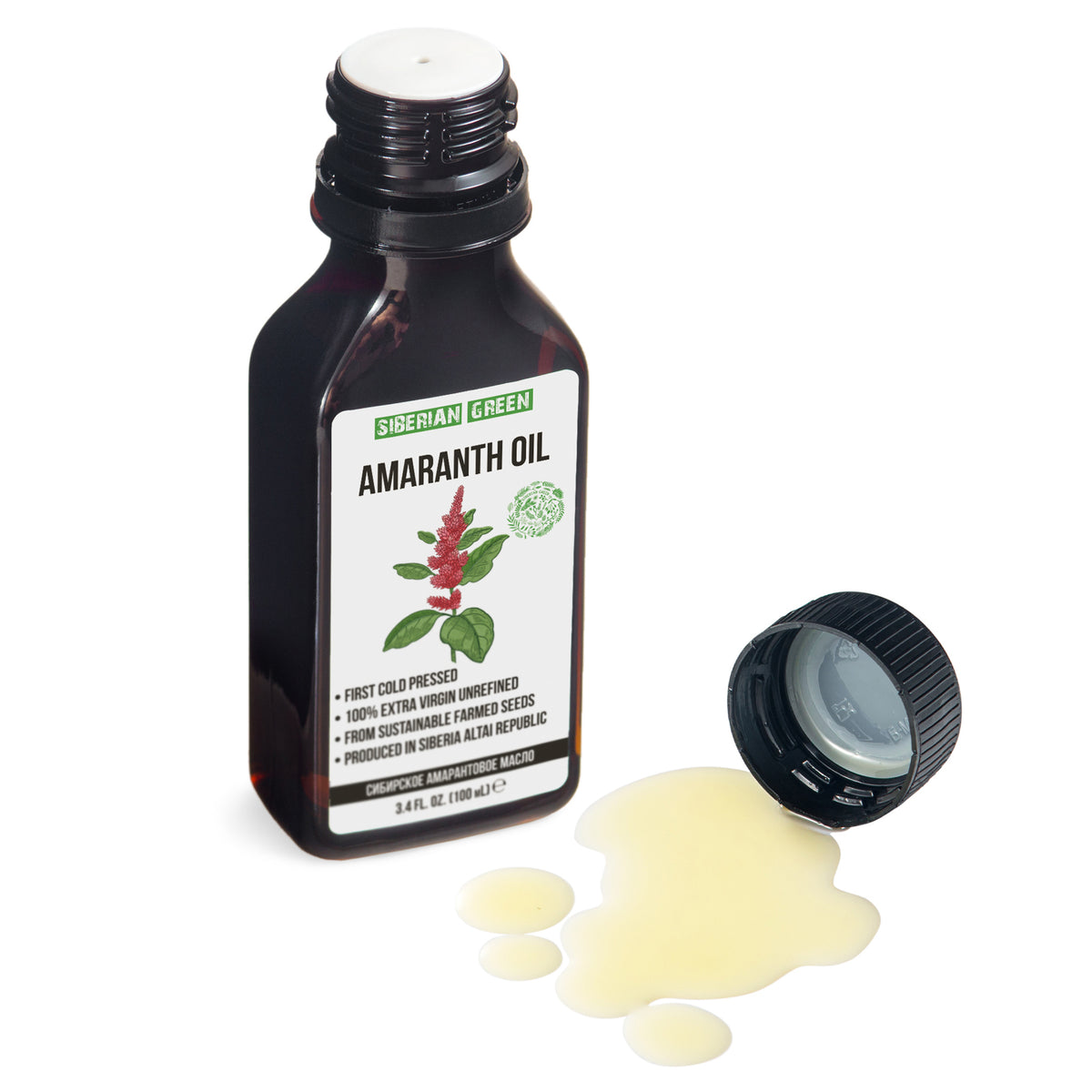 Huile d'amarante de Sibérie de qualité supérieure - 100 ml