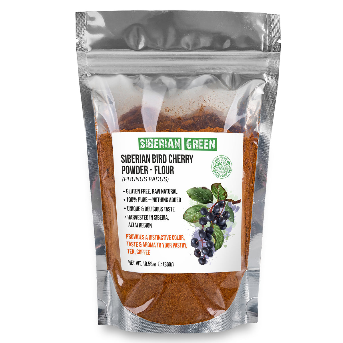 Farine de cerises de Sibérie - 300g | Cueillies dans la nature & sans gluten