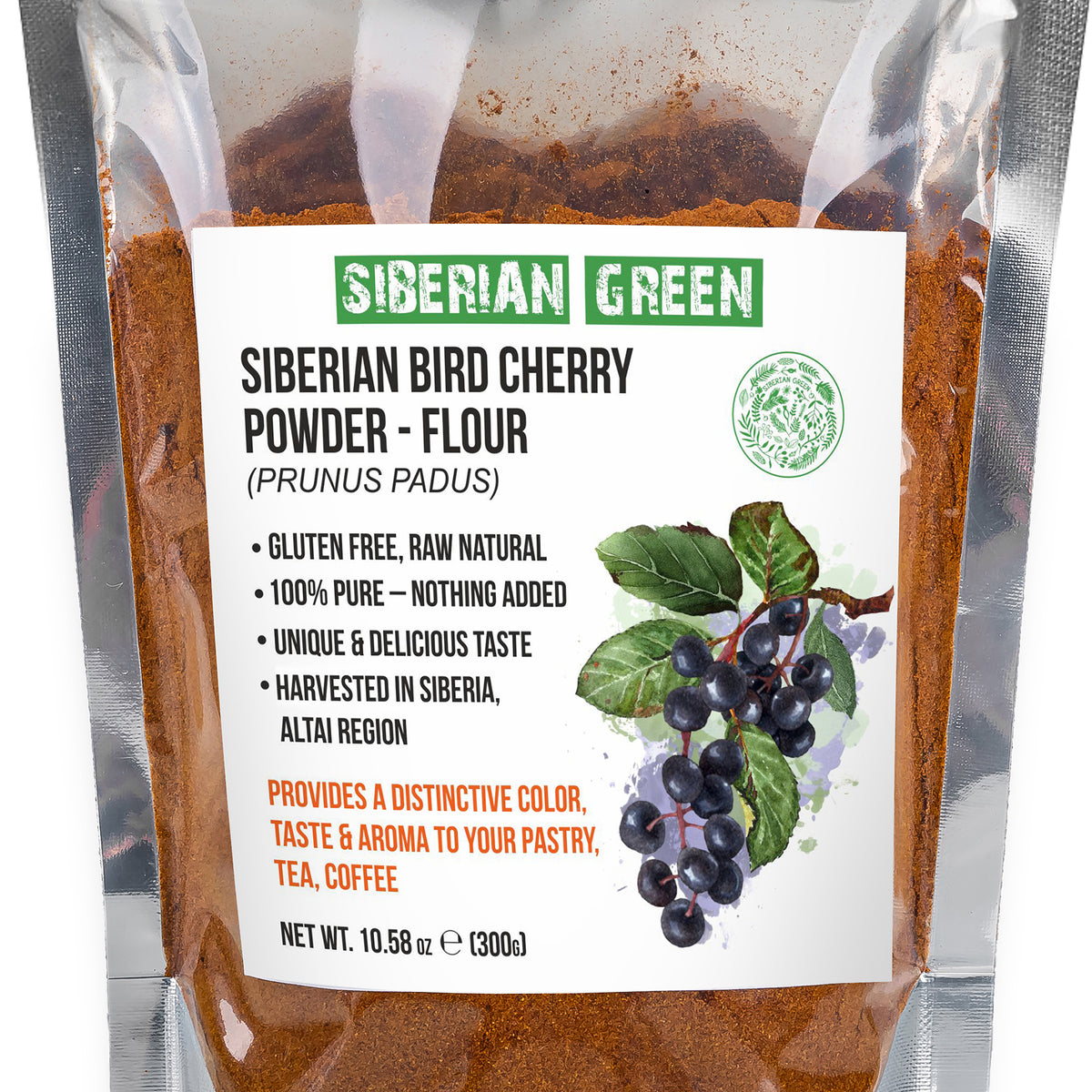 Farine de cerises de Sibérie - 300g | Cueillies dans la nature & sans gluten