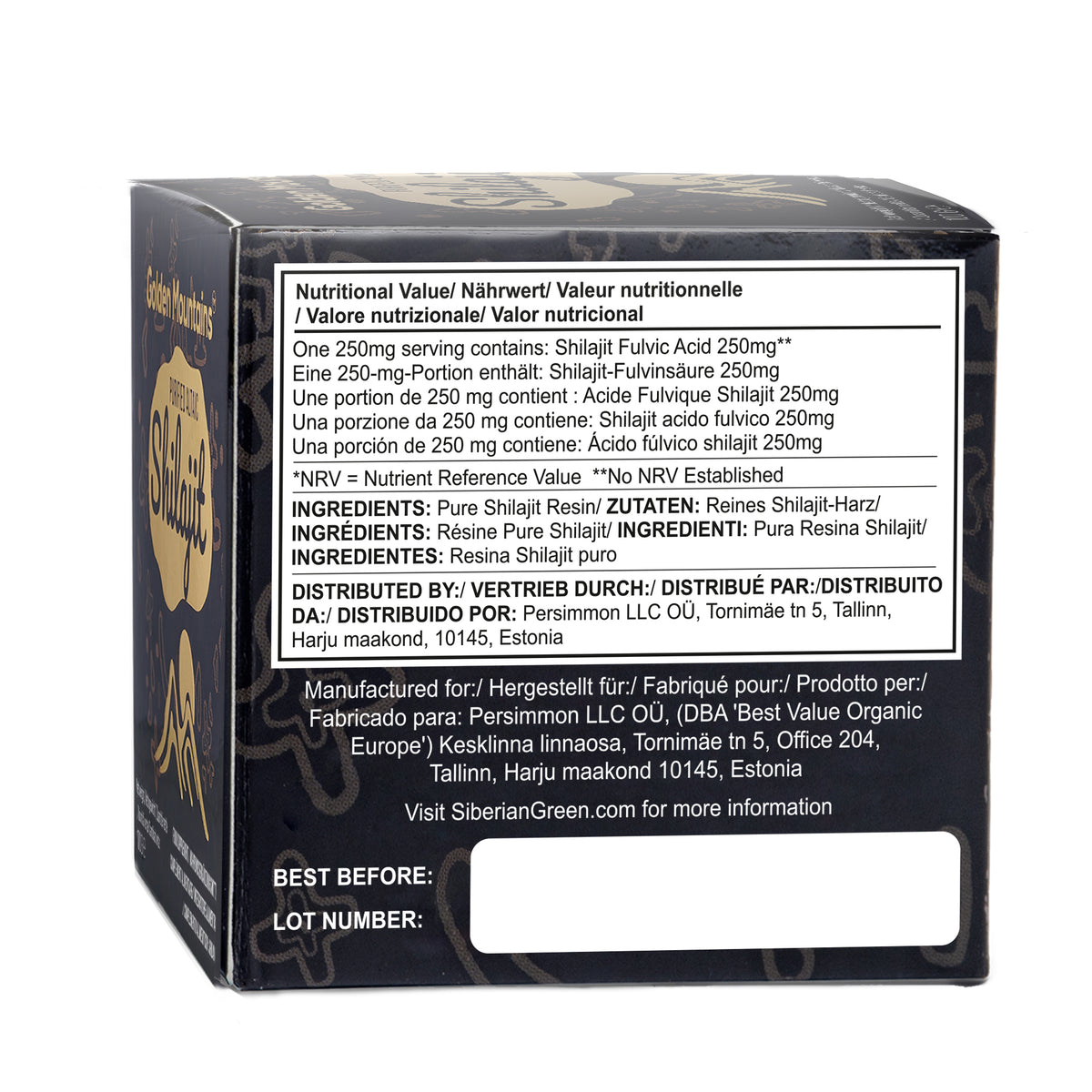 Résine de Shilajit des Montagnes d'Or - Puissance pure de l'Altaï sibérien