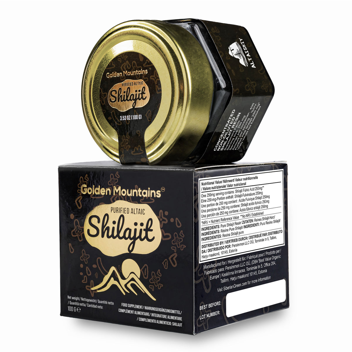 Résine de Shilajit des Montagnes d'Or - Puissance pure de l'Altaï sibérien