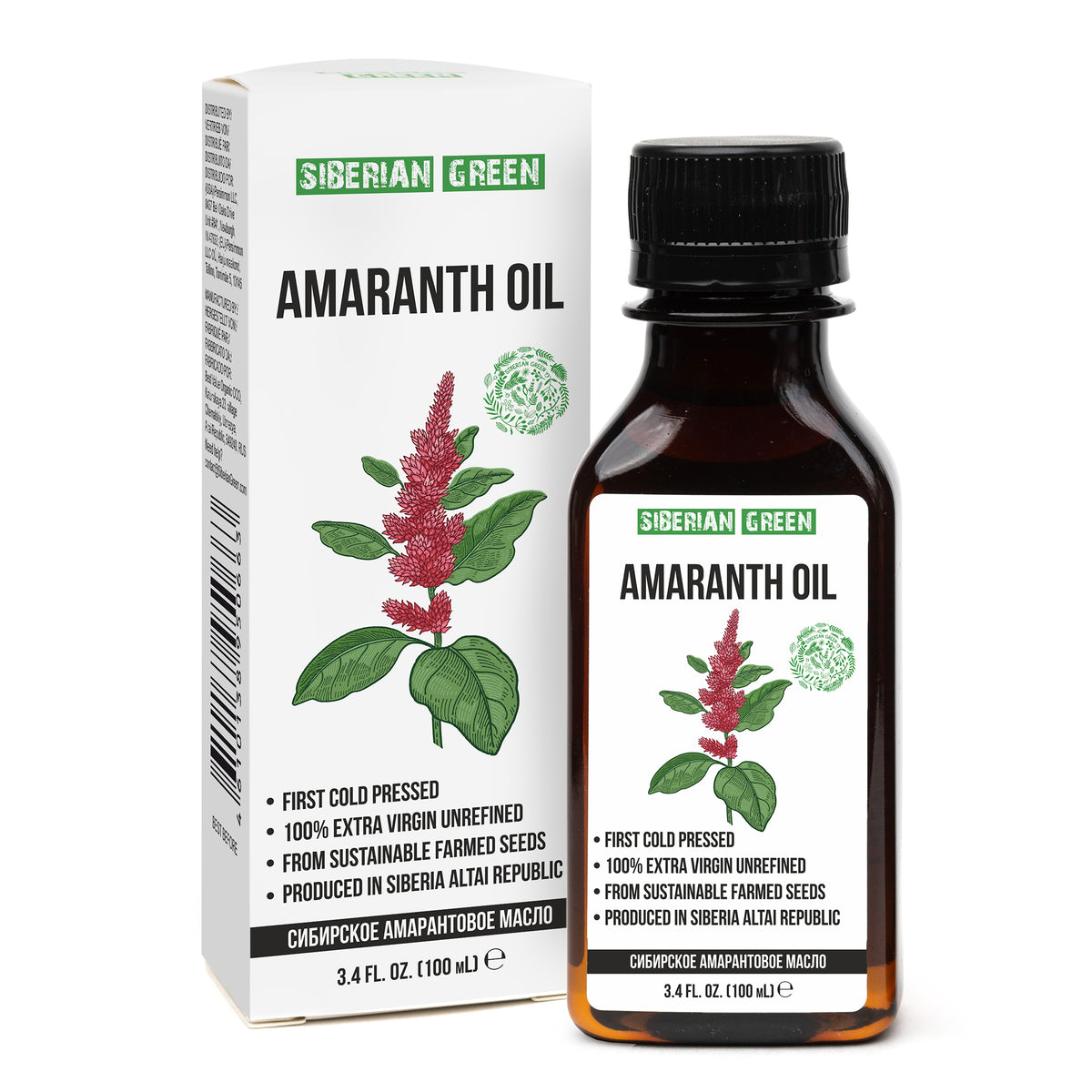 Huile d'amarante de Sibérie de qualité supérieure - 100 ml