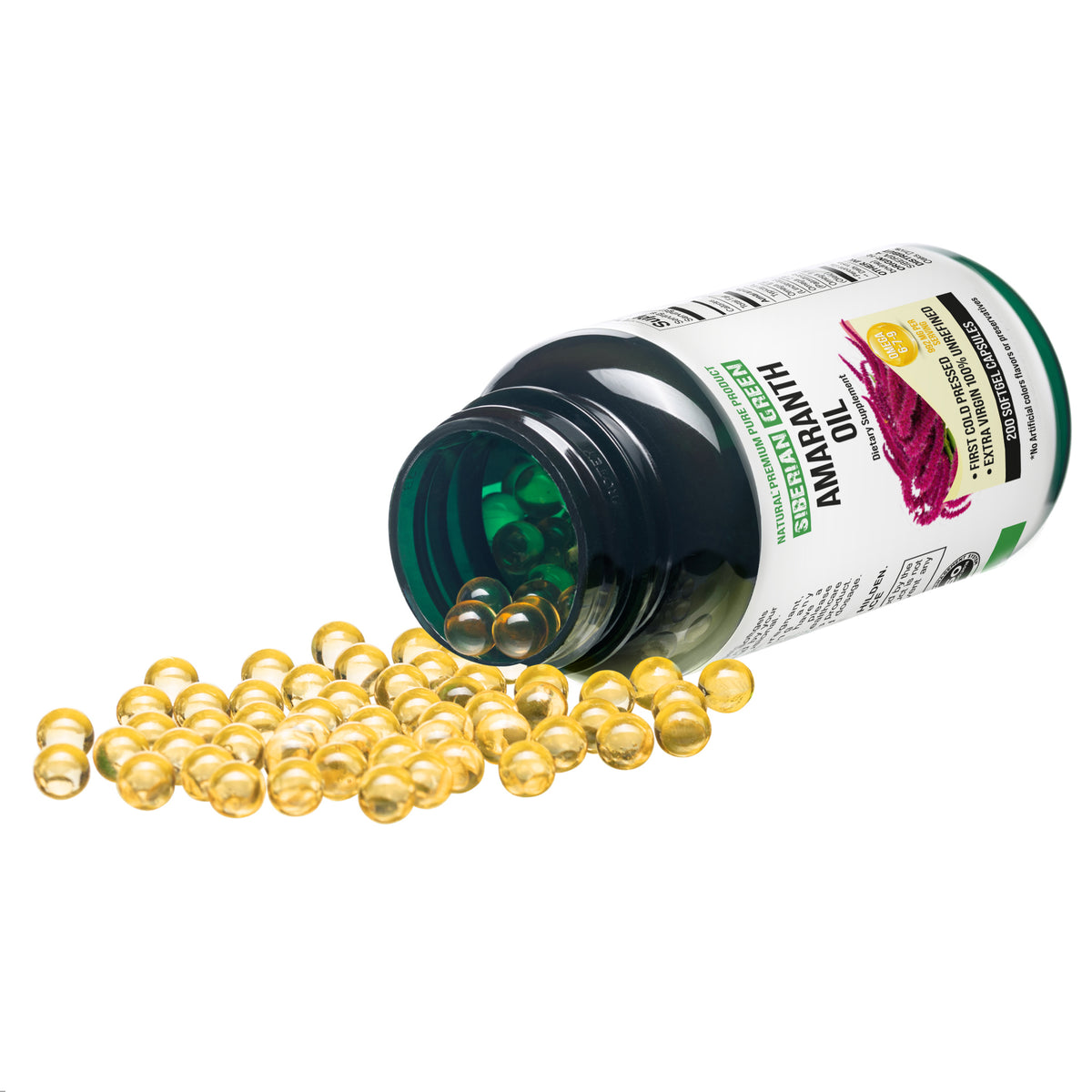 Huile de graines d'amarante biologique - 200 capsules molles