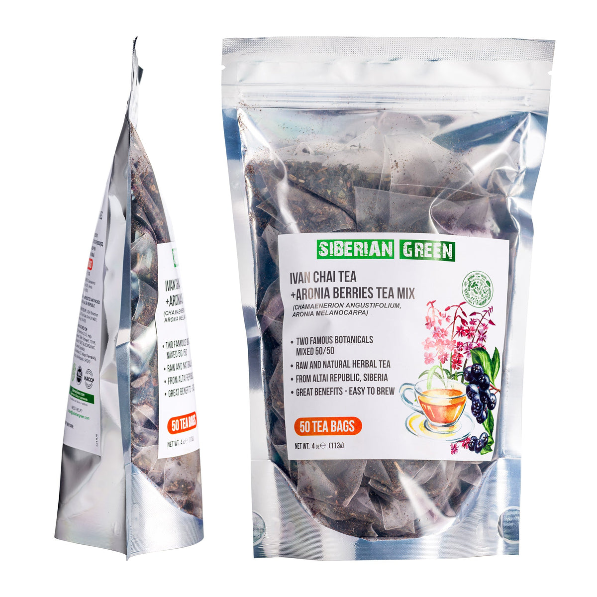 Thé vert sibérien Ivan Chai & Aronia Berry 
