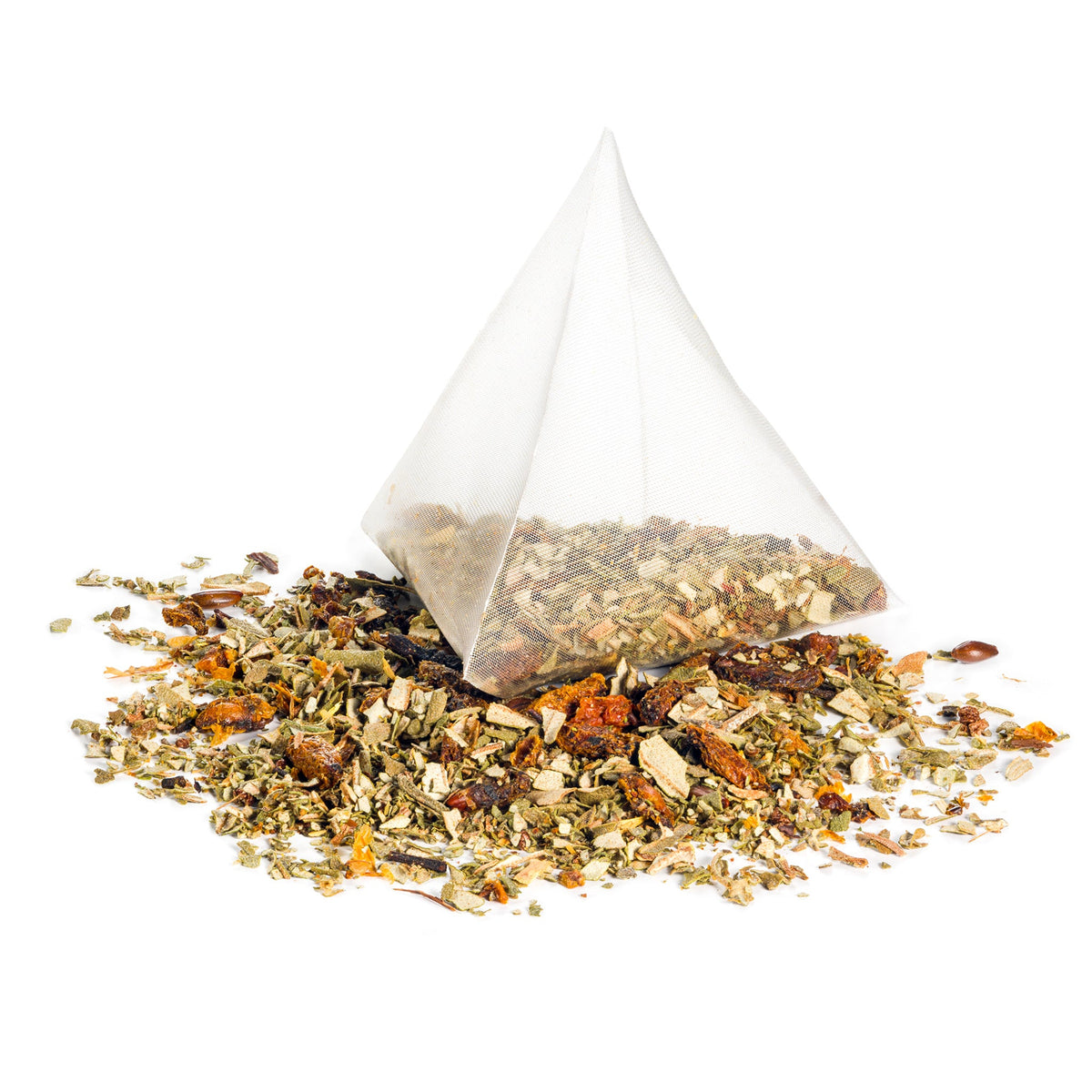 Thé à base de baies et de feuilles d'argousier crues 