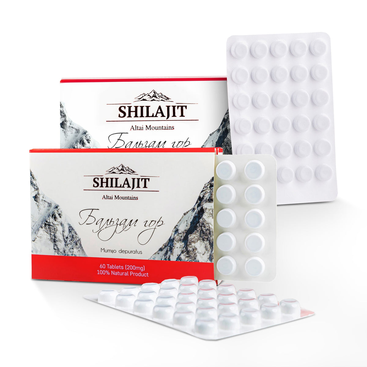 Baume de montagne Résine de Shilajit pure de l'Altaï 