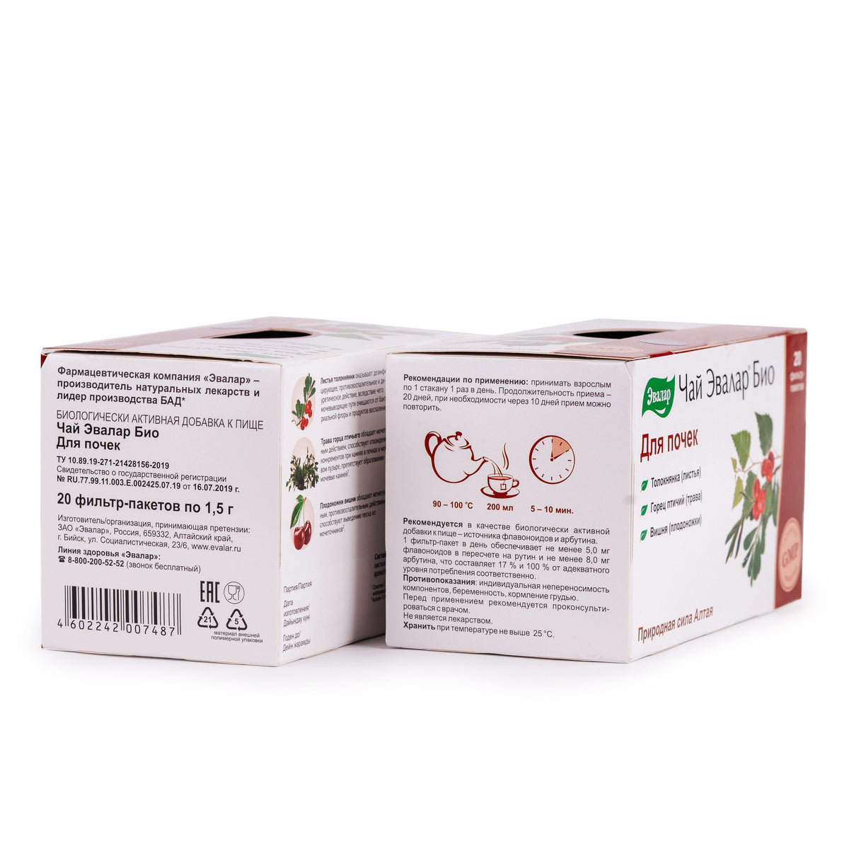 Busserole de l'Altaï Thé Cerise Renouée - 20 Sachets de Tisane